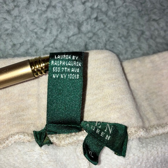 Lauren Ralph Lauren Sweatpants Women XL Pull On Knit Wide Leg Lounge Casual - Picture 8 of 12